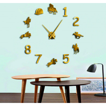 Zegar ścienny Rodeo Horse Rider 3D DIY HOME Zegar ścienny Rodeo Horse Rider 3D DIY HOME