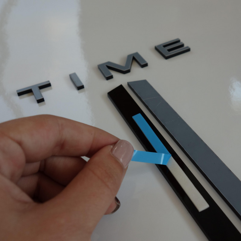 Duży samoprzylepny zegar ścienny COFFE PLEXI