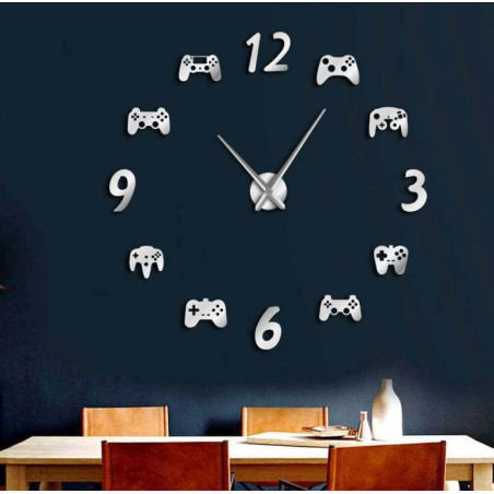 Zegar ścienny do gier wideo 3D DIY XXL