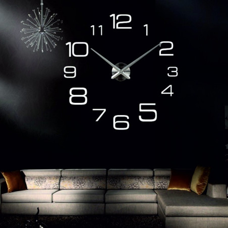 Zegar ścienny Duży Zegar DIY KULFOLD