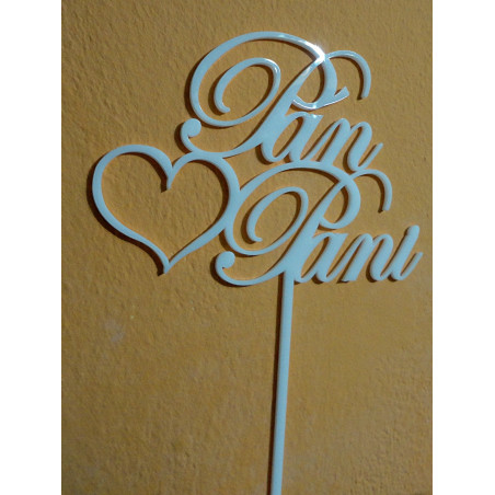 Ozdoba z plastikowego rowka na dżentelmena i kochance tortowej. Wymiary 150 x 222 mm Ozdoba z plastikowego rowka na dżentelmena i kochance tortowej. Wymiary 150 x 222 mm