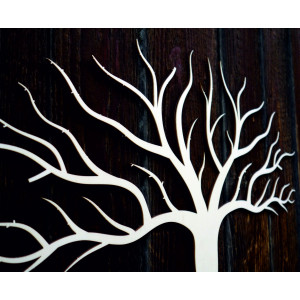 Obraz ściany Drewniana dekoracja sklejki jesiennego drzewa Wymiar: 600 x 822 mm