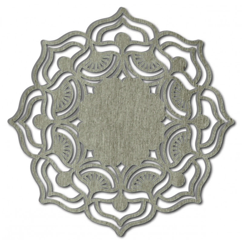 Róża życia uniosła się wokół drewnianego obrazu na sklejkowej ścianie MIREK