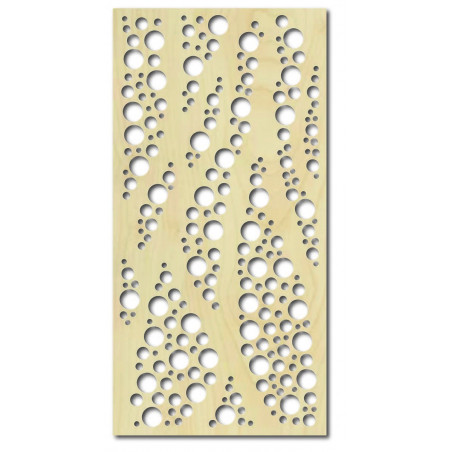 Malowidło ścienne ze sklejki drewnianej Topola OKRĄGŁE