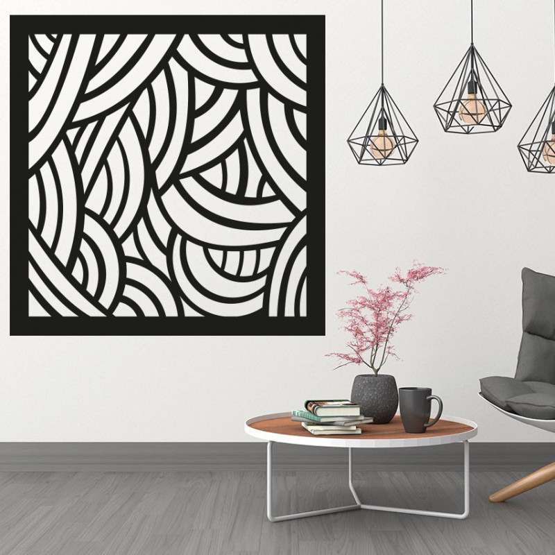 Malowidło ścienne do sypialni wykonane ze sklejki topolowej PAPAGACI