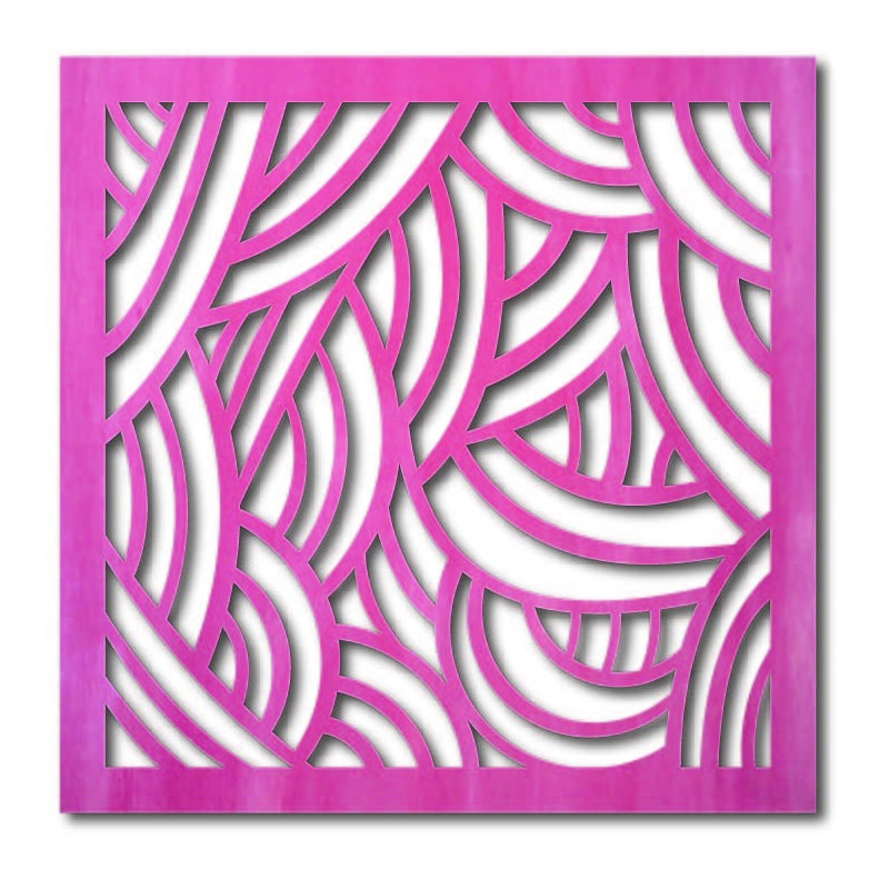 Malowidło ścienne na drewnie – kwadrat