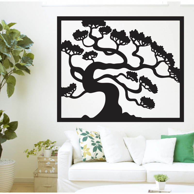 Drewniany obraz na ścianie sklejki drewnianej bonsai DRAZSKA