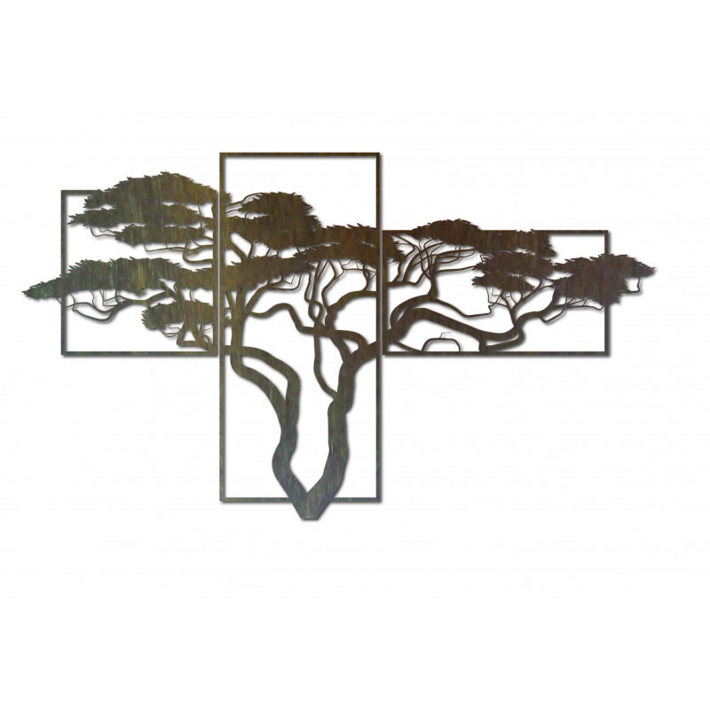 Drewniany obraz ścienny BONSAI Obraz składa się z trzech części SKALICA