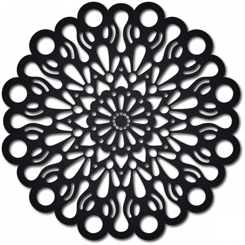 STYLESA Drewniany obraz ścienny wykonany ze sklejki ORFEA PR0224 czarny