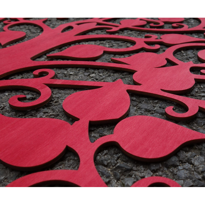 STYLESA Drewniany obraz ścienny wykonany ze sklejki ORFEA PR0224 czarny