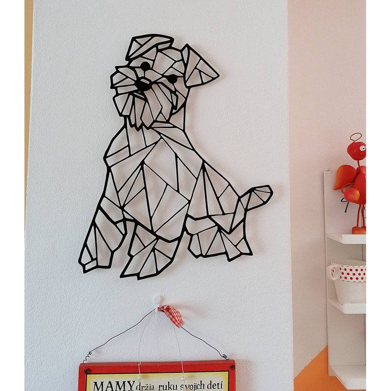 STYLESA Drewniane zdjęcie na ścianie HAFINKO PR0228 czarny