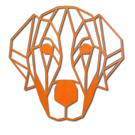 STYLESA nowoczesny obraz ścienny pies ze sklejki PR0229 HAFFF czarny