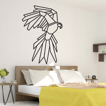 STYLESA Rzeźbiony obraz ścienny geometryczne kształty orzeł PR0235 czarny STYLESA Rzeźbiony obraz ścienny geometryczne kształty orzeł PR0235 czarny