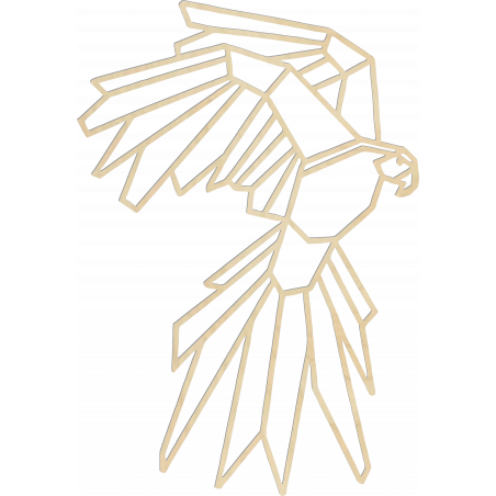 STYLESA Rzeźbiony obraz ścienny geometryczne kształty orzeł PR0235 czarny STYLESA Rzeźbiony obraz ścienny geometryczne kształty orzeł PR0235 czarny