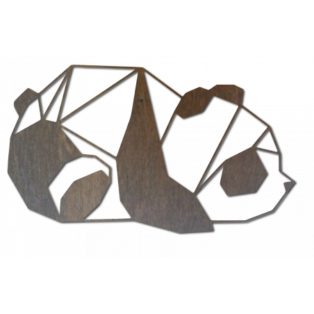 malowanie ścian brązową pandą