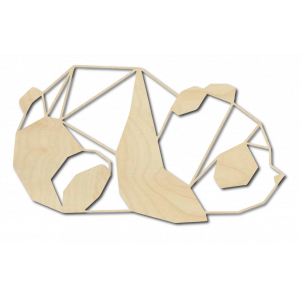 SENTOP Rzeźbiony obraz ścienny niedźwiedź PR0242 czarny 2