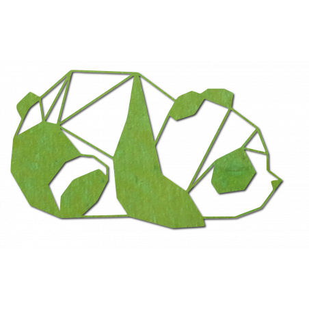 SENTOP Rzeźbiony obraz ścienny niedźwiedź PR0242 czarny