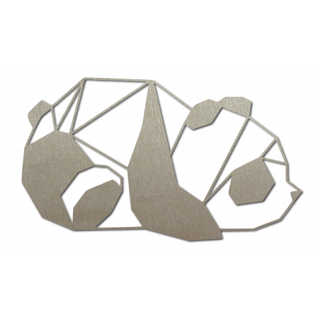 SENTOP Rzeźbiony obraz ścienny niedźwiedź PR0242 czarny