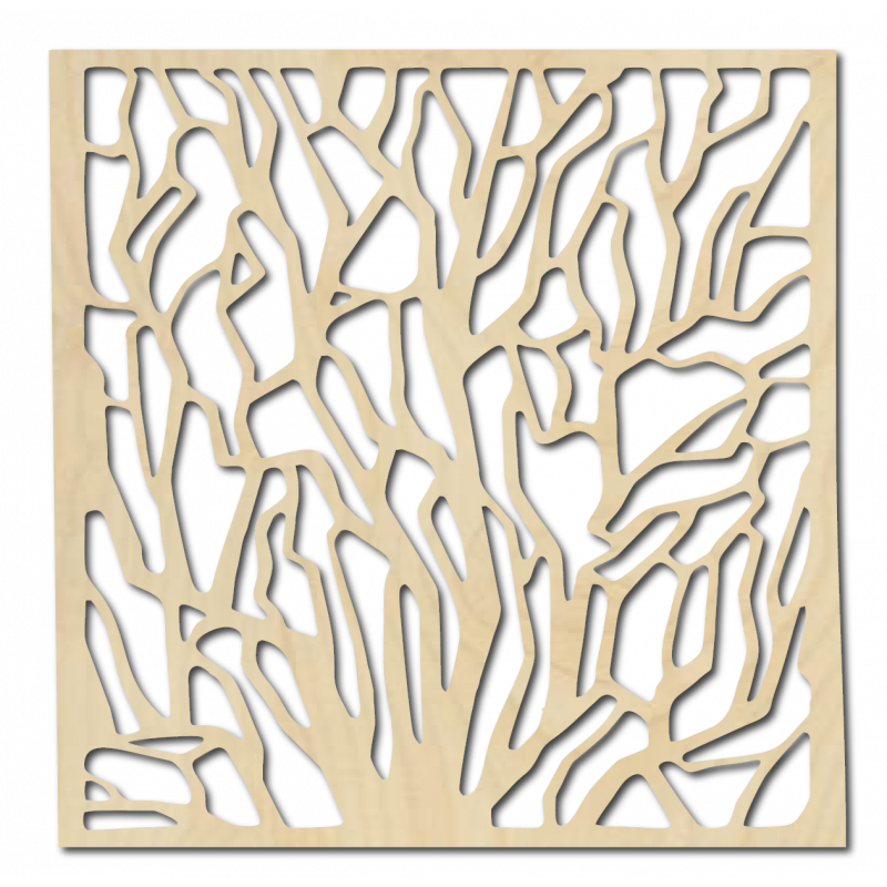 Rzeźbiony drewniany obraz ścienny wykonany ze sklejki KVADERR