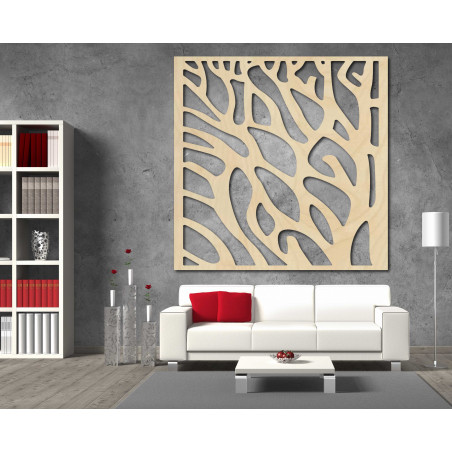 Rzeźbiony obraz na ścianie drewnianej sklejki drzewo