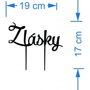 Plastikowa wnęka - dekoracja ciasta "Z miłości" - Rozmiar... 2