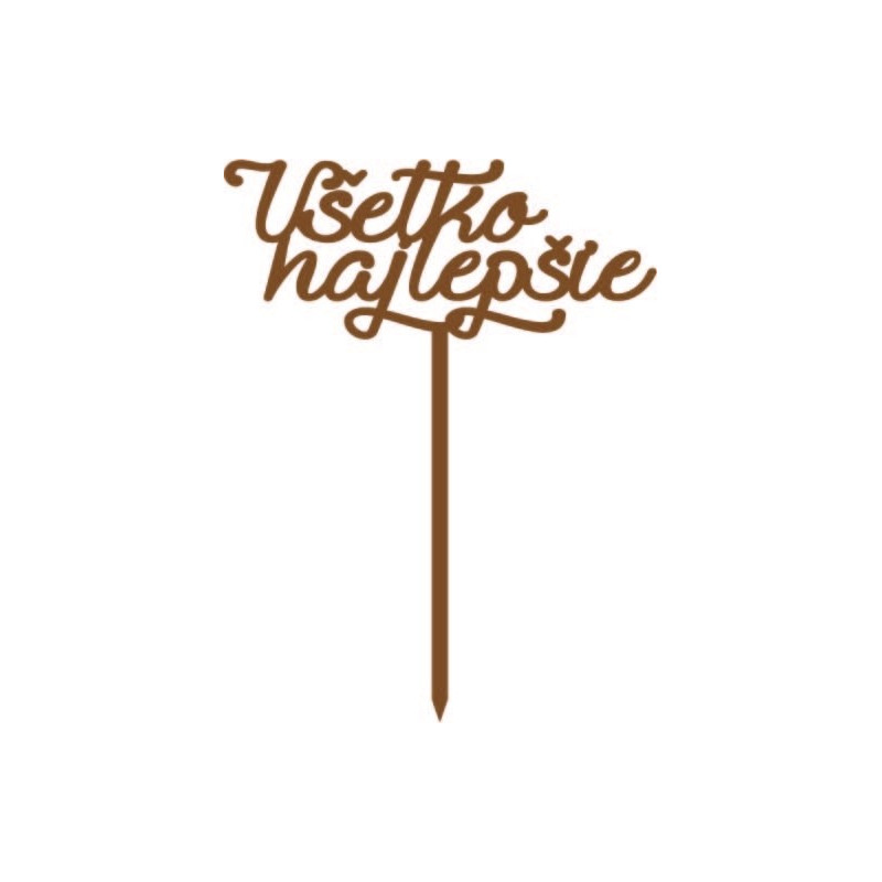 Plastikowy rowek na ciasto Wszystkiego najlepszego Wymiary 138 x 180 mm