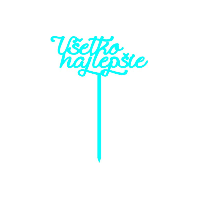 Plastikowy rowek na ciasto Wszystkiego najlepszego Wymiary 138 x 180 mm