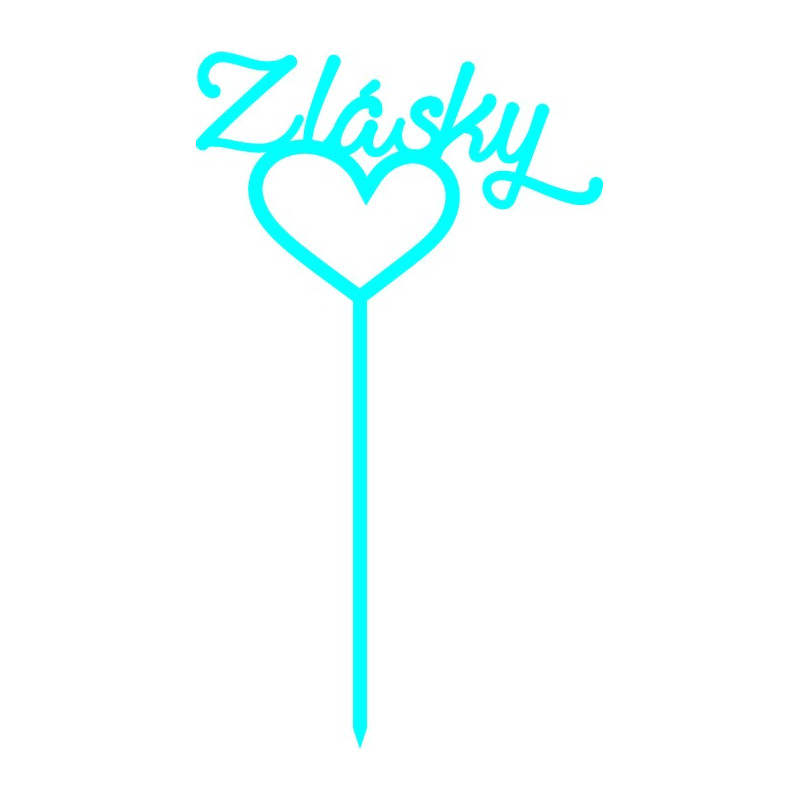 Plastikowa nakładka na tort miłosny Wymiar 130 x 180 mm