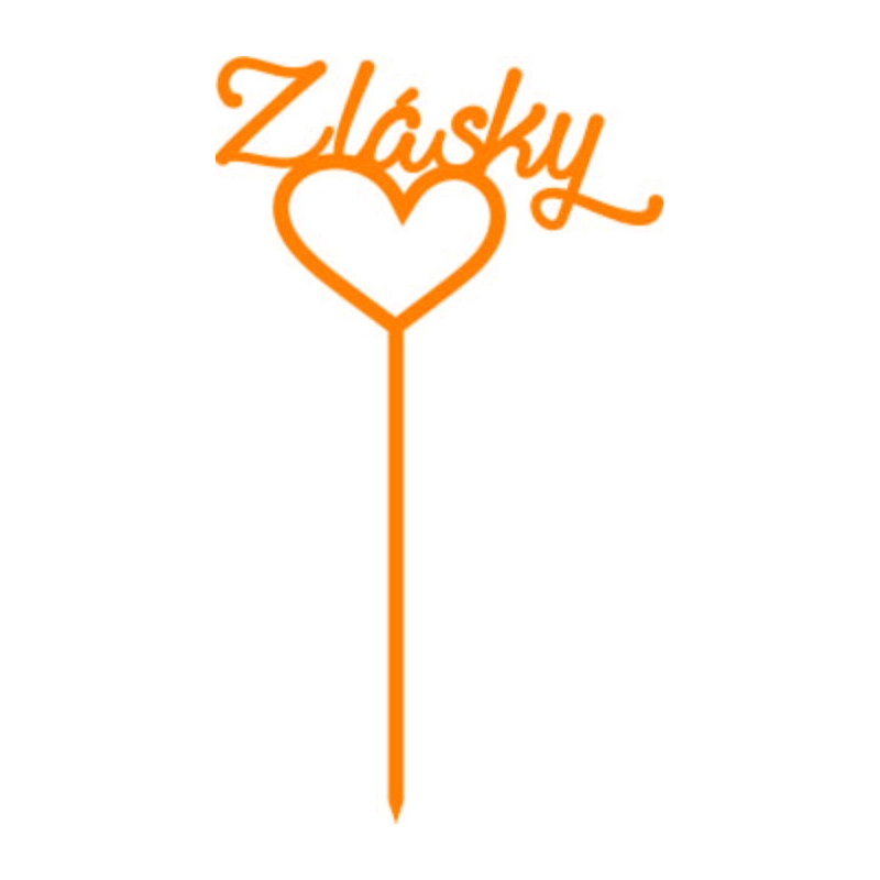 Plastikowa nakładka na tort miłosny Wymiar 130 x 180 mm