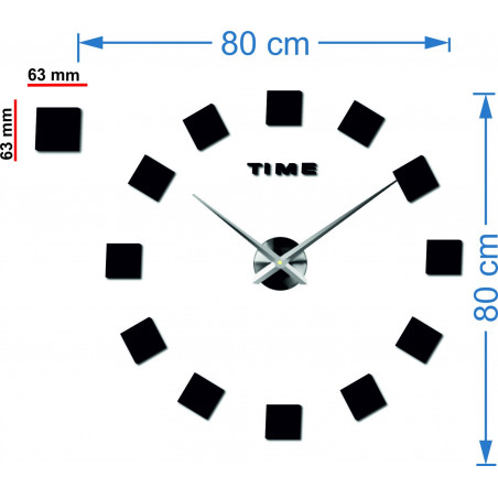 Zegary ścienne STAL NIERDZEWNA  3D Zegary ścienne STAL NIERDZEWNA  3D