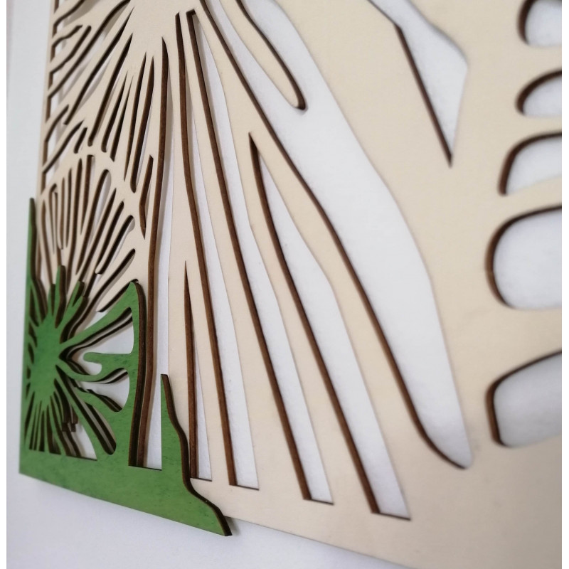 Rzeźbione drewniane drzewo ze sklejki, oryginalna topola