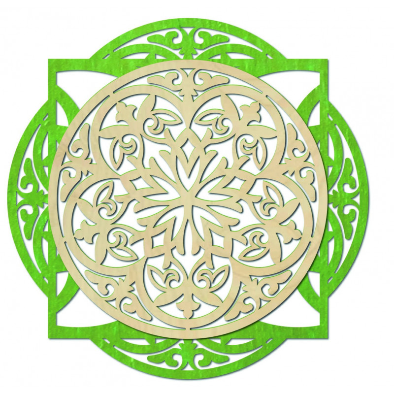 Drewniany obraz, elegancka dekoracja ścienna -...