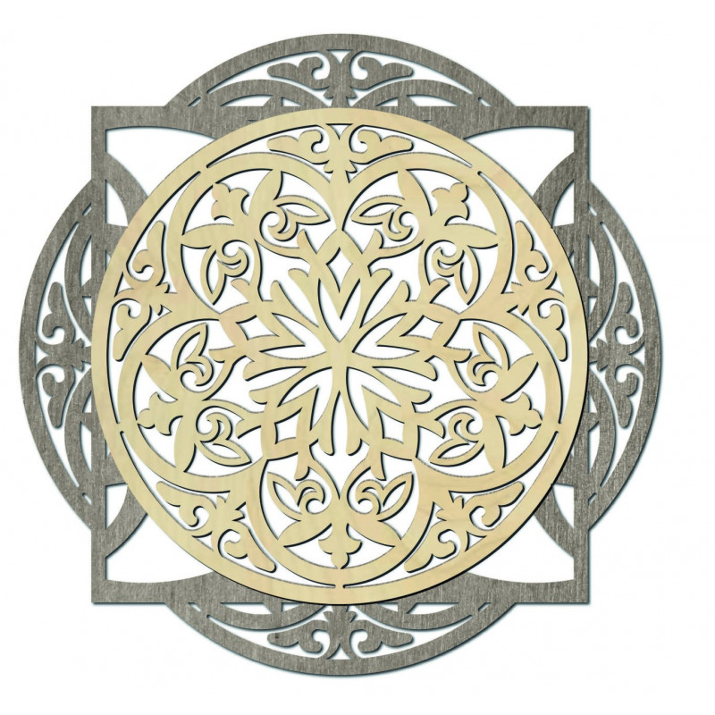 Drewniany obraz, elegancka dekoracja ścienna -...