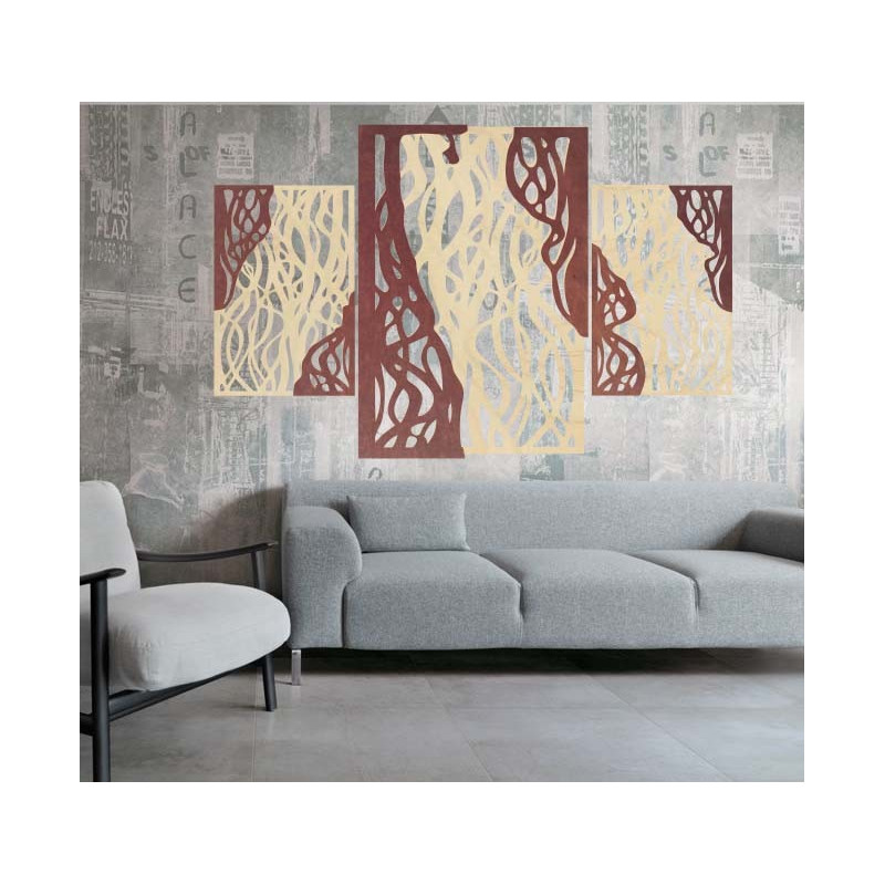 Cudowny obraz na ścianie drewnianej sklejki FLORALIS