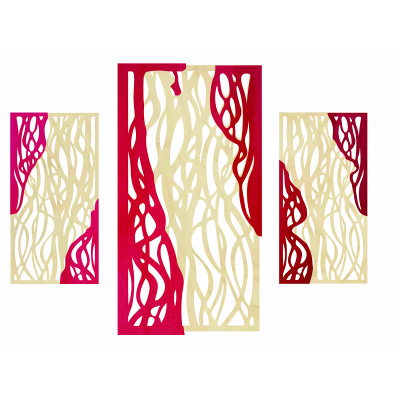 Cudowny obraz na ścianie drewnianej sklejki FLORALIS