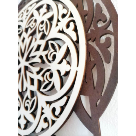 Urzekający obraz ścienny wykonany z drewnianej sklejki HAFFRA Urzekający obraz ścienny wykonany z drewnianej sklejki HAFFRA