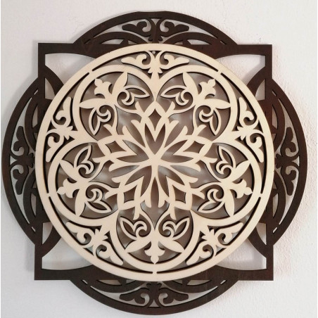 Urzekający obraz ścienny wykonany z drewnianej sklejki HAFFRA Urzekający obraz ścienny wykonany z drewnianej sklejki HAFFRA