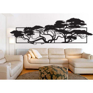 Picture on the wall with a pine motif - cutout from plywood I SENTOP PR0306