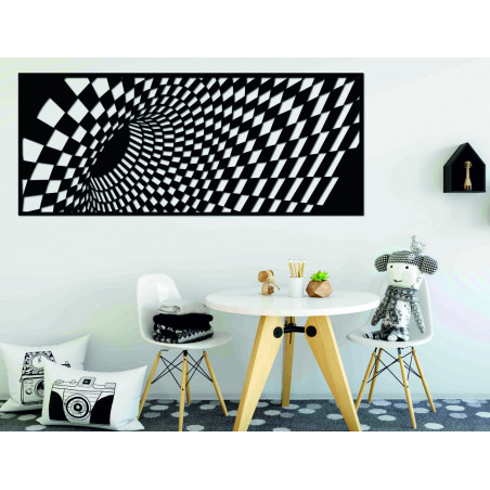 Gustowny obraz na ścianie wykonany z drewnianej sklejki ÚLETT Gustowny obraz na ścianie wykonany z drewnianej sklejki ÚLETT