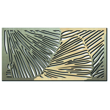 Gustowny obraz ścienny 3D wykonany ze sklejki, tył oryginalny Topol, kolor przodu do wyboru