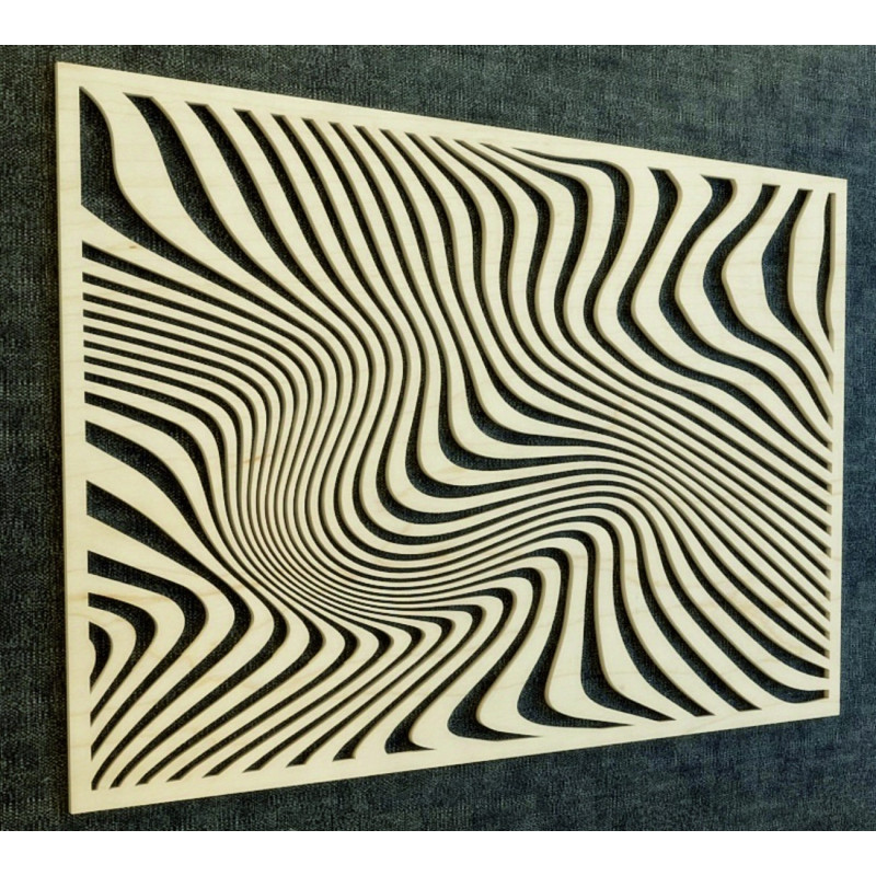 Magiczny obraz ścienny wykonany z drewnianej sklejki