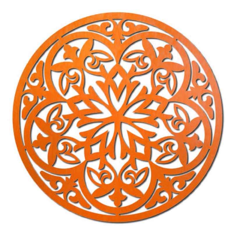 Magiczna drewniana mandala - obraz na ścianę