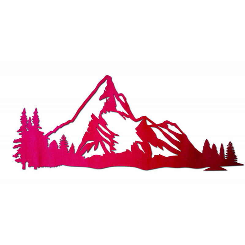 Malowidło ścienne z motywem gór wykonane z...