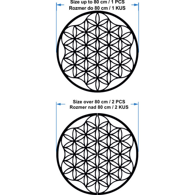 Obraz mandali na ścianie ze sklejki do 120 cm